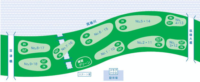 コース案内｜豆津ゴルフ場｜佐賀県三養基郡の筑後川沿いのゴルフ場